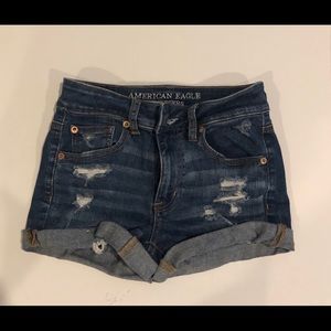 American Eagle High Rise Denim Shorts